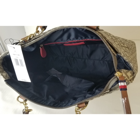Tommy Hilfiger Signature Jacquard Tote Bag,  NWT - Picture 4 of 10